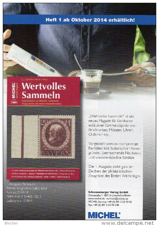 MICHEL Wertvolles Sammeln 1/2014 Neu 15€ Sammel-Objekte Luxus Informationen Of The World New Special Magazine Of Germany - Nederlands (vanaf 1941)