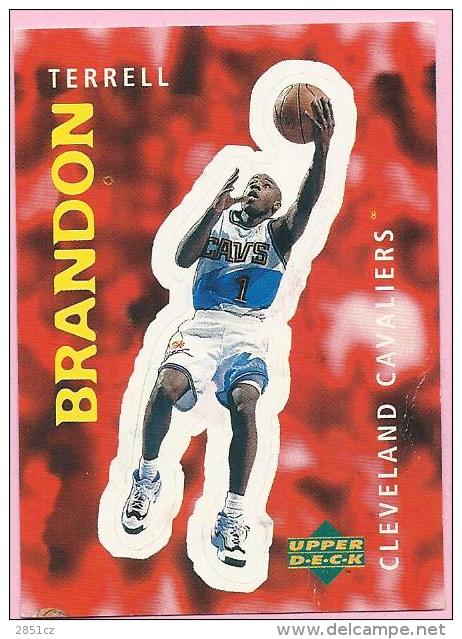 Sticker - UPPER DECK, 1997. - Basket / Basketball, No 218 - Terrell Brandon, Cleveland Cavaliers - Sonstige & Ohne Zuordnung