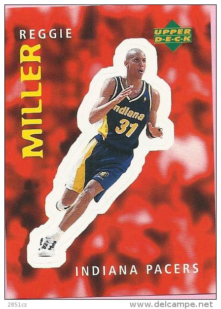 Sticker - UPPER DECK, 1997. - Basket / Basketball, No 241 - Reggie Miller, Indiana Pacers - Sonstige & Ohne Zuordnung