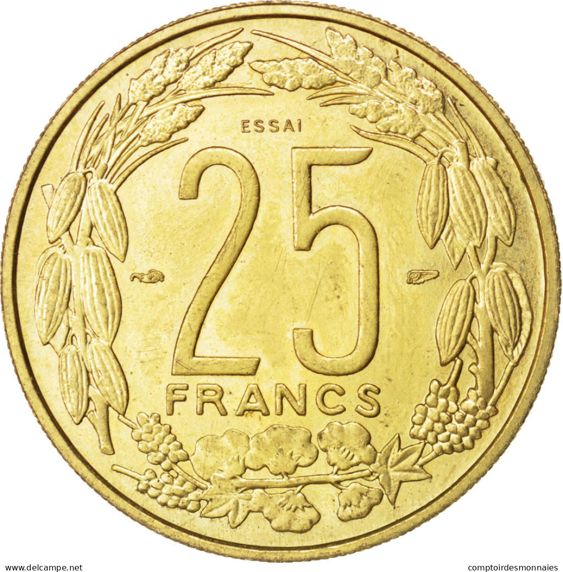 Monnaie, Cameroun, 25 Francs, 1958, Paris, SUP, Aluminum-Bronze, KM:E9 - Cameroun