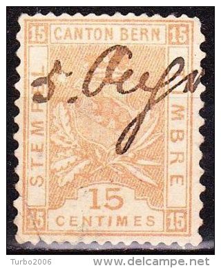 Switzerland /Schweiz / Suisse : 18?? Canton Bern  Stempel Timbre 15 C Brown  Revenue / Fiscal - Fiscaux