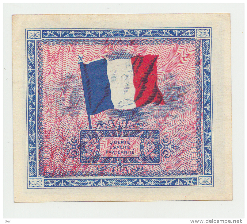 France 2 Francs 1944 AUNC+ P 114b 114 B - 1944 Flagge/Frankreich