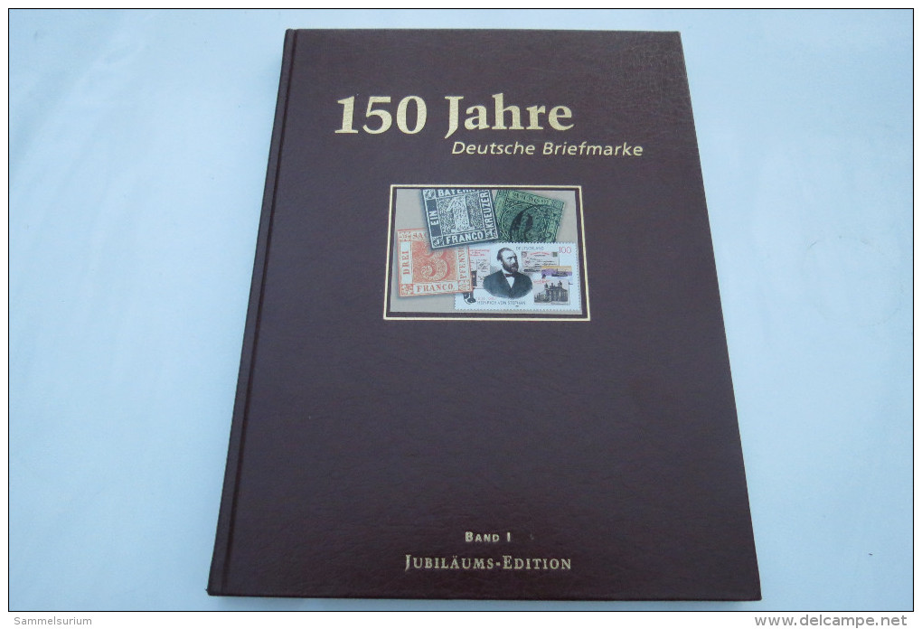 "150 Jahre Deutsche Briefmarke" Band 1 Der Jubiläums-Edition, Goldschnitt - Filatelie