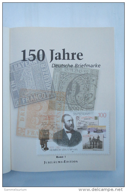 "150 Jahre Deutsche Briefmarke" Band 1 Der Jubiläums-Edition, Goldschnitt - Filatelie