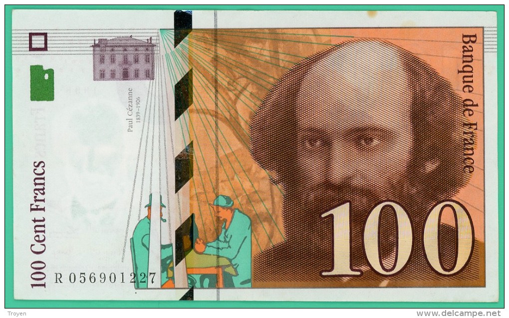 France - 100 Francs - Cézanne - N° R 05691227 -  1998 - Sup - 100 F 1997-1998 ''Cézanne''