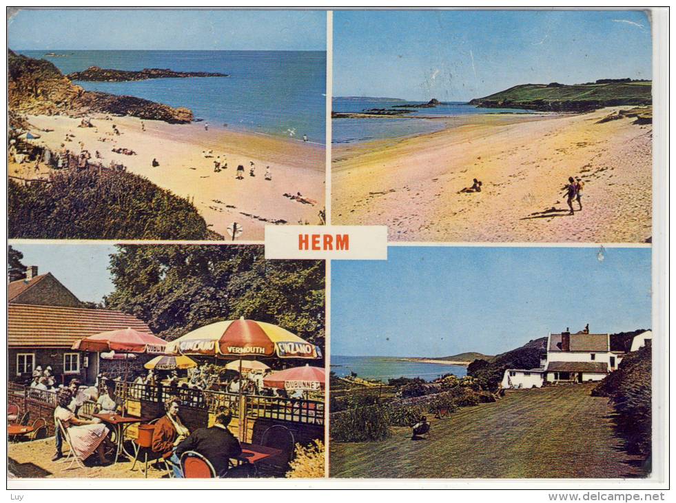 Greetings From HERM, C.I. - Harbour & White House Hotel, Mermaid Tavern, Belvoir Ba, Shell Beach - Herm