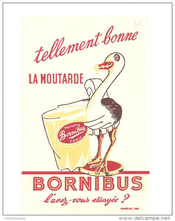 Buvard Bornibus Tellement Bonne La Moutarde BORNIBUS L'avez-vous Essayée? - Senape