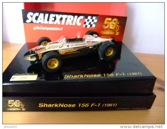 Road Racing Sets - SCALEXTRIC - SHARKNOSE 156 F1 Ano 1961 FERRARI 156 50  Aniversario de SCALEXTRIC Limitada Edición n 3120)