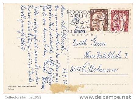 6971- POSTCARD, BAD AIBLING- SPA TOWN, SANATORIUM, FOUNTAIN - Bad Aibling