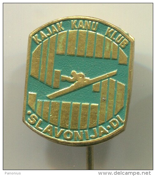 Rowing, Kayak, Canoe - SLAVONIJA DI Club, Croatia, Old Pin, Badge - Aviron