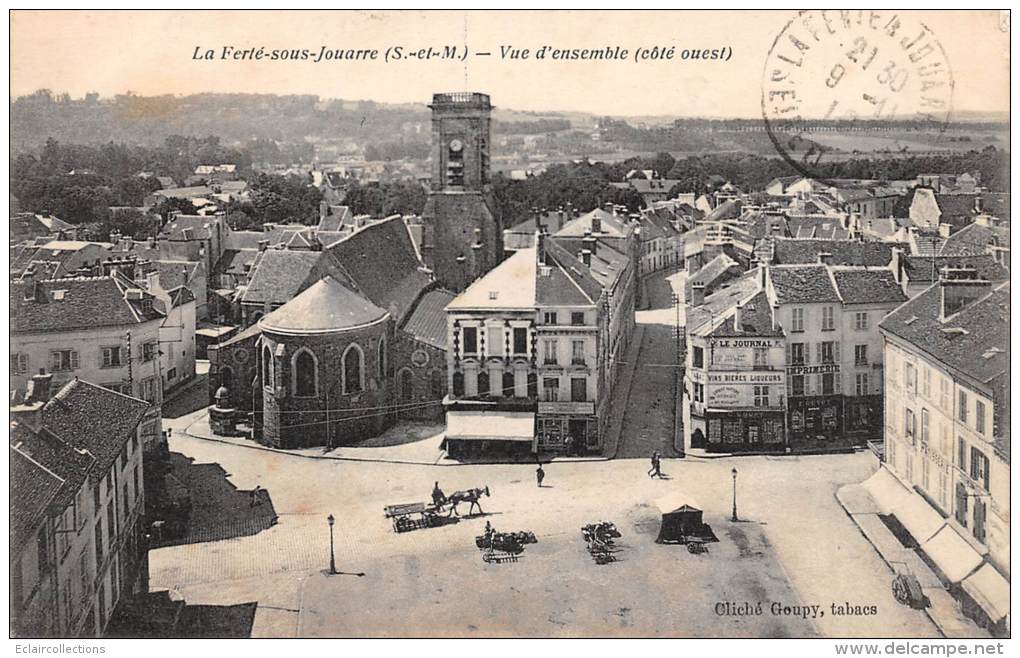 La Ferté sous Jouarre    77    Lot de  21 cartes dont :Hotel.Fabrique de billets.Chemin de halage.Inondations