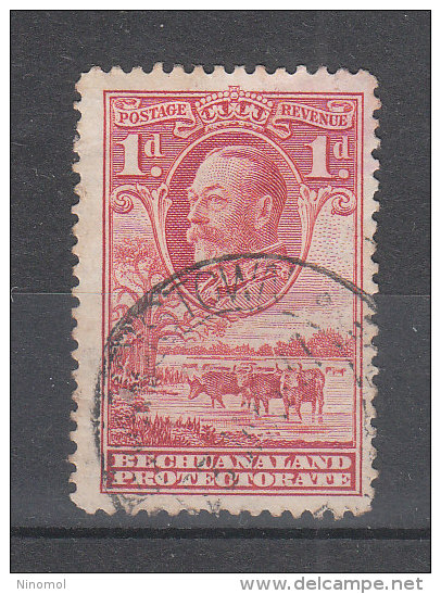 Bechuanaland   -   1932.  George V  And Herd Of Cattle.  1d  Red.  Very Fine, Timbro Lusso - 1885-1964 Bechuanaland Protectorate