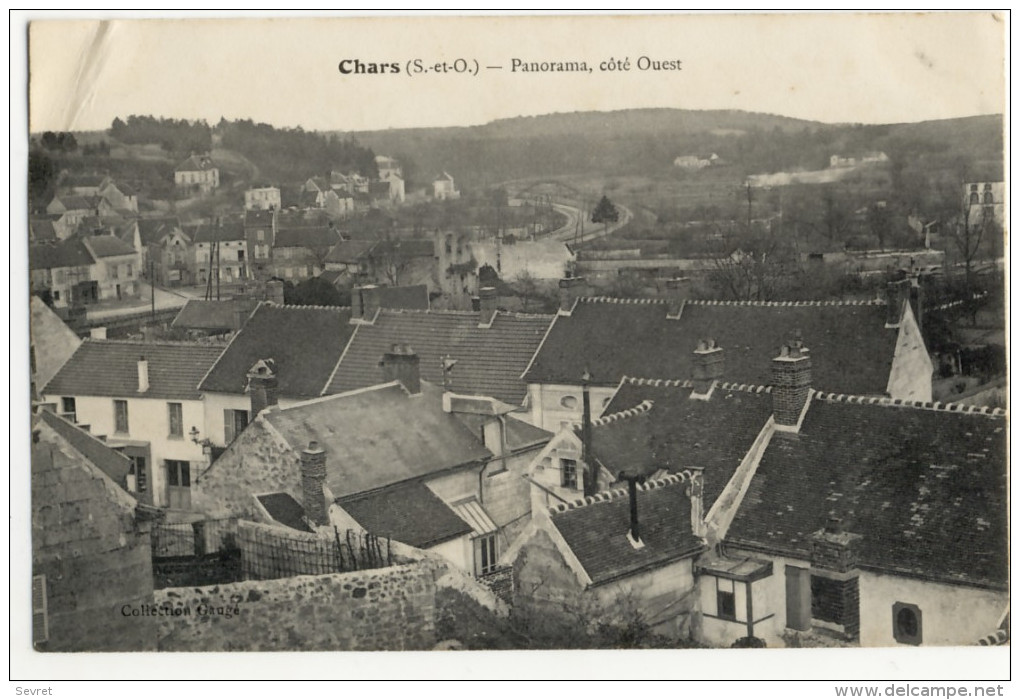 CHARS. -  Panorama , Côté Ouest. Carte RARE - Chars