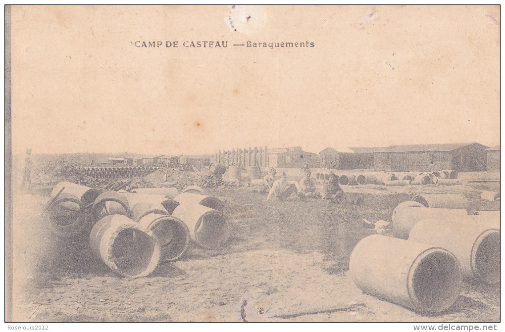 CASTEAU : Camp - Baraquements ( 2 Timbres) - Soignies