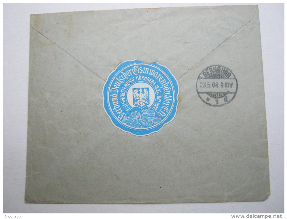 1908, NÜRNBERG     , Firmenbrief   , 2 Scans - Cartas & Documentos