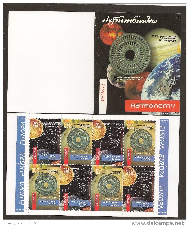 EUROPA 2009- TEMA ANUAL “ASTRONOMIA" - COLECCIÓN  DE LOS 17 CARNETS  OFICIALES  EMITIDOS POR 15 PAISES