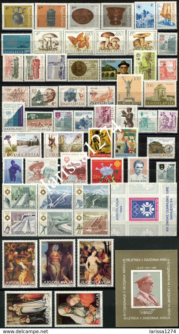 YUGOSLAVIA 1962-1991 30 complete years commemorative and definitive MNH