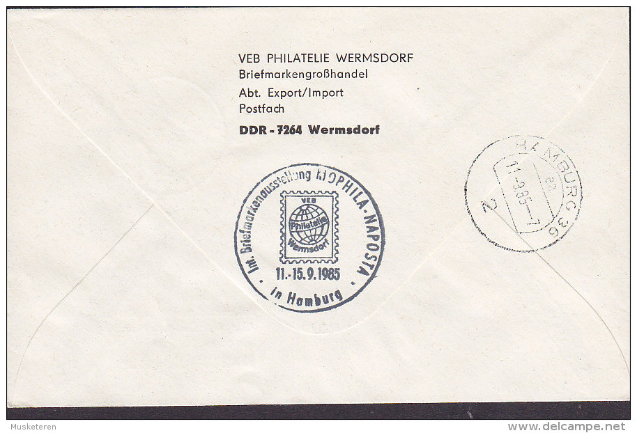 Germany DDR Postal Stationery Ganzsache Einschreiben & Eilsendung EXPRESS Labels WERMSDORF 1985 Mophila - Naposta - Briefomslagen - Gebruikt