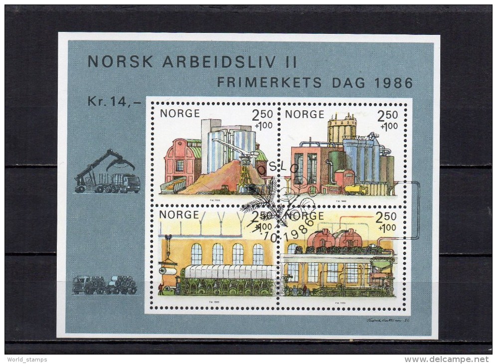 NORVEGE 1986 O - Hojas Bloque