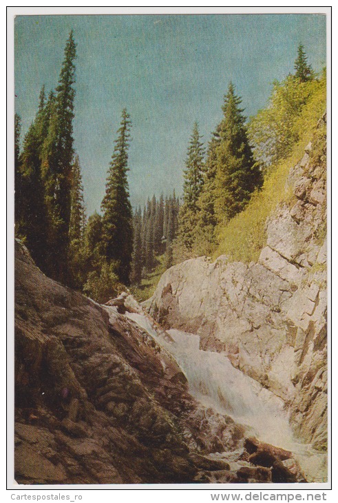 Almaty-Alma-ata-waterfall On The River Gorelnik-unused,perfect Shape - Kazakhstan