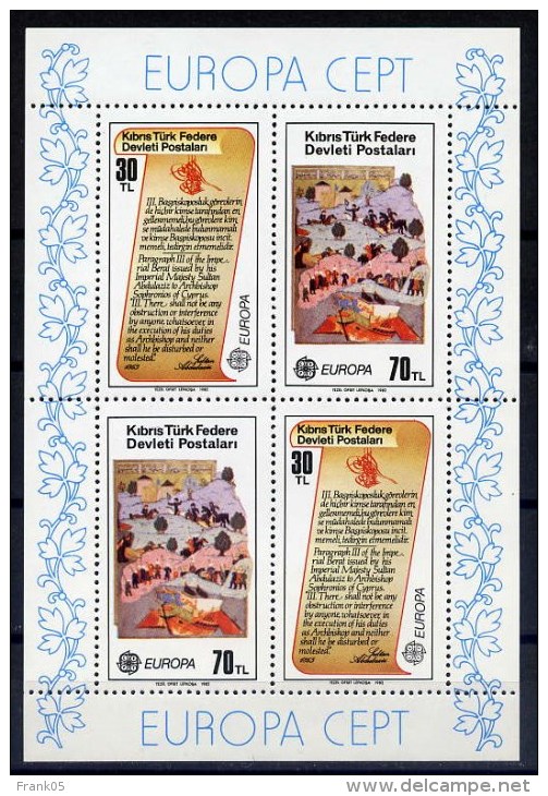 Türkisch-Zypern / Turkish Republic Of Northern Cyprus / Chypre Turc 1982 Block EUROPA ** - 1982