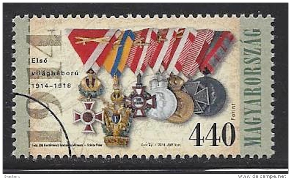 HUNGARY-2014. SPECIMEN 100th Anniversary Of The Outbreak Of WORLD WAR I./Medals - Gebraucht