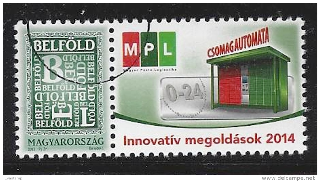 HUNGARY-2014. SPECIMEN  - Parcel Terminal Stamp With Label - Gebraucht