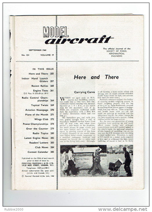 MODEL AIRCRAFT SEPTEMBER 1960 - Grossbritannien