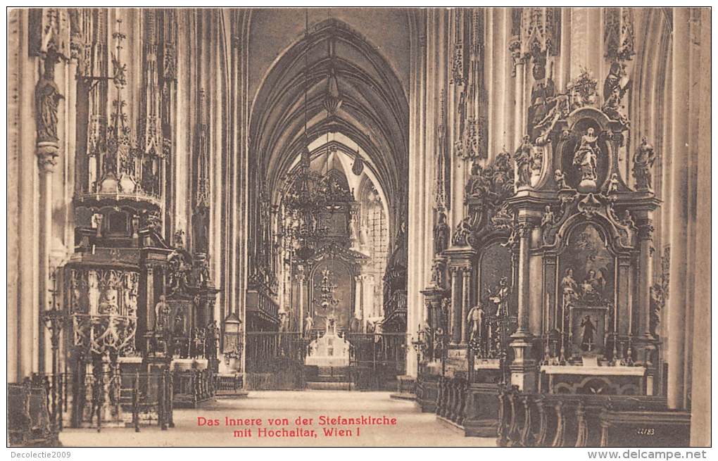 BF36484 Das Innere Von Der Stefanskirche Mit Hochaltar Wien Austria - Églises