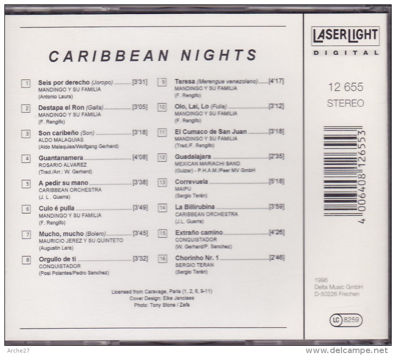 CD - CARIBBEAN NIGHTS - Merengue Bolero Joropo - Musiques Du Monde