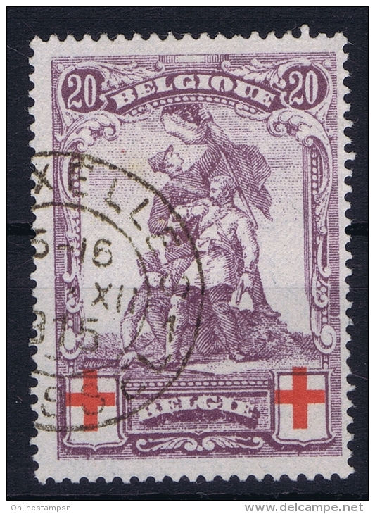 Belgium:   OBP Nr 128 Used Obl - 1914-1915 Cruz Roja