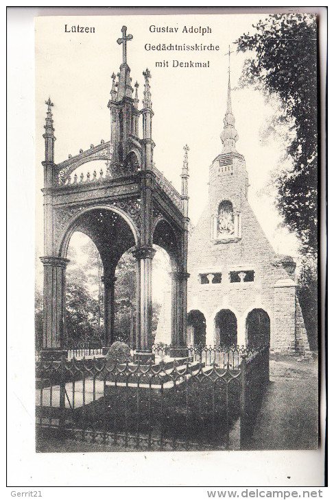 0-4854 LÜTZEN, Gustav Adolph Gedächtniskirche & Denkmal - Lützen