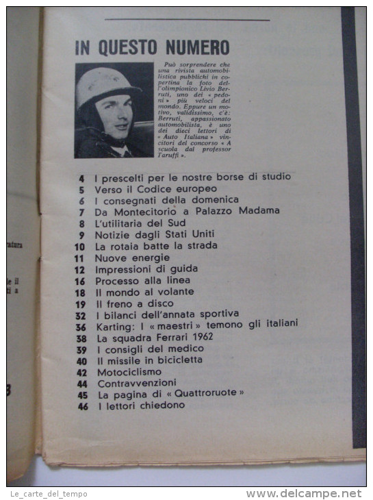 Rivista AUTO ITALIANA N°32 1962 - Motori