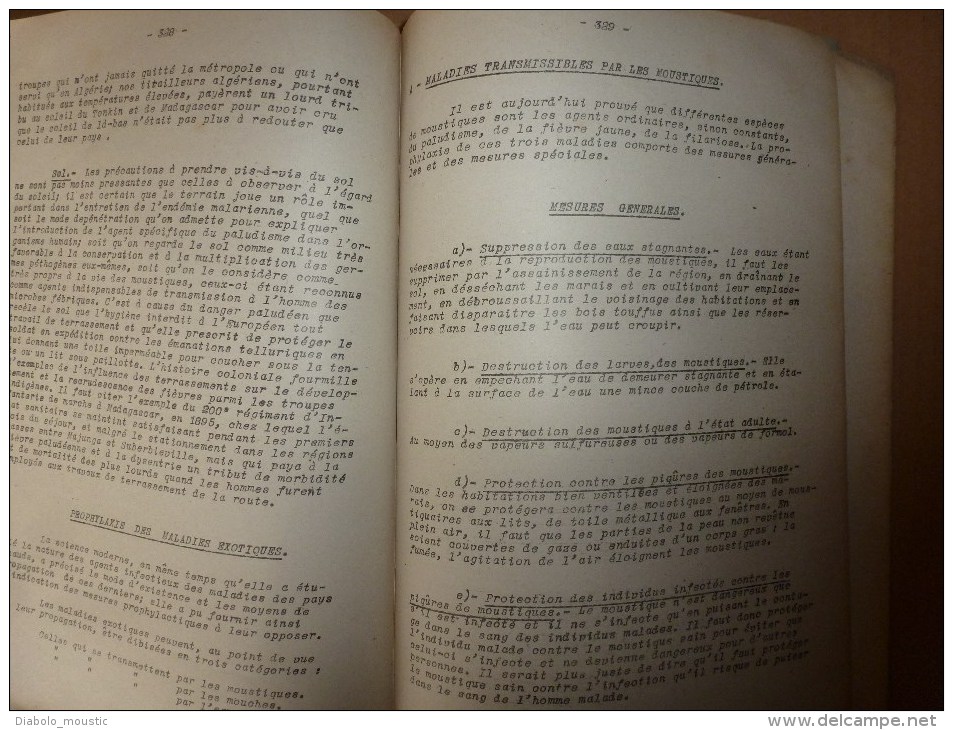 1926 Ecole militaire de Saint-Cyr:COURS D'HYGIENE (Un corps sain fait un esprit sain dans un corps sain) voici les bases