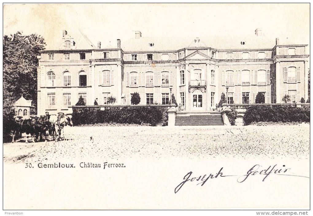 GEMBLOUX - Château Ferrooz - Superbe Carte - Gembloux