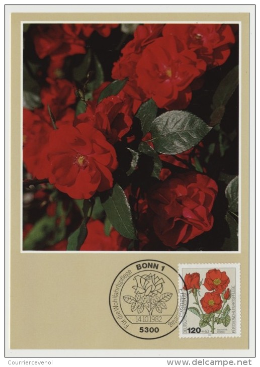 ALLEMAGNE => 4 Cartes Maximum => ROSES - 1982 - Roses