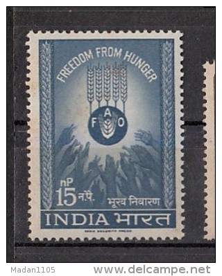 INDIA, 1963,  Freedom From Hunger, Hands For Food,  MNH, (**) - Neufs