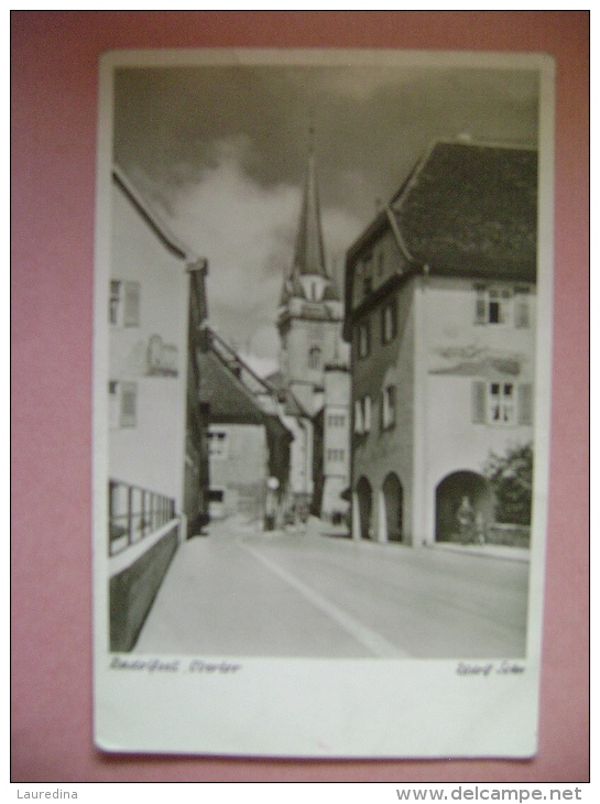 CPSM ALLEMAGNE -  RADOLFZELL OBERTOV - ECRITE EN 1952 - Radolfzell