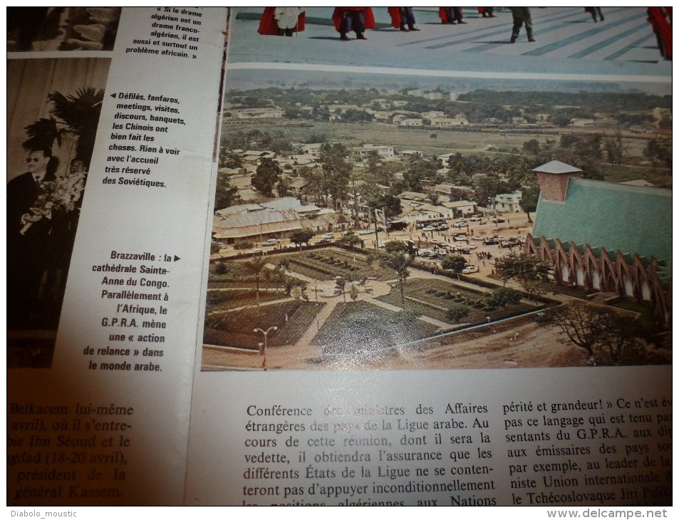 1973 Guerre d'ALGERIE : Grande photo de CONSTANTINE;Aïn-Tanatmat;Médéa;Colomb-Béchar;Médéa;Brazzaville;Accra;Conakry etc