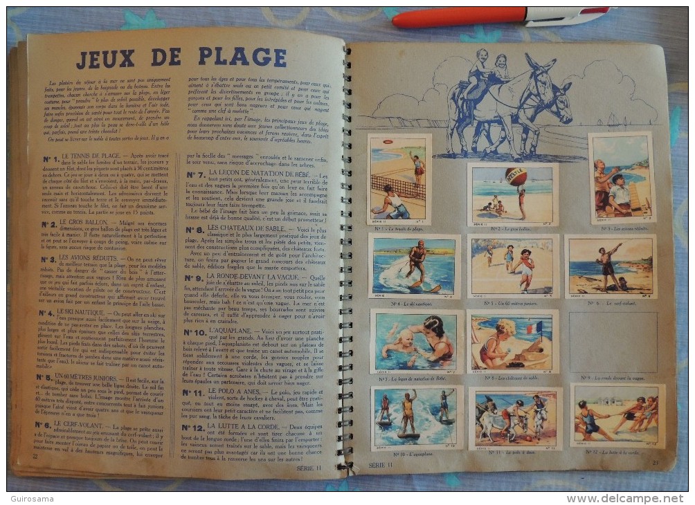 Album Nestlé 1939-1940 : Sports, Animaux, paysages de France (incomplet comme souvent)