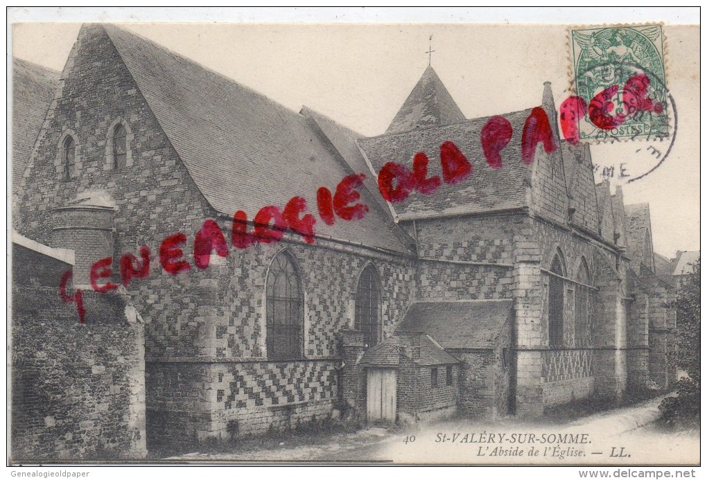 80 - ST SAINT VALERY SUR SOMME - L' ABSIDE DE L' EGLISE - Saint Valery Sur Somme