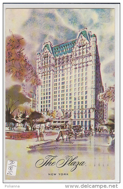 PO7851# NEW YORK - THE PLASA HOTEL - ALBERGHI   VG 1966 - Autres Monuments, édifices