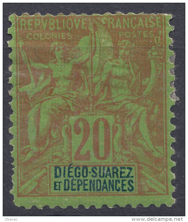 Diego-Suarez 1892 Yvert#31 Mint Hinged - Neufs