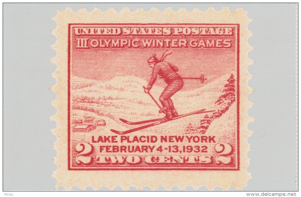 JEUX  OLYMPIQUES DE LAKE PLACID 1932 - Giochi Olimpici