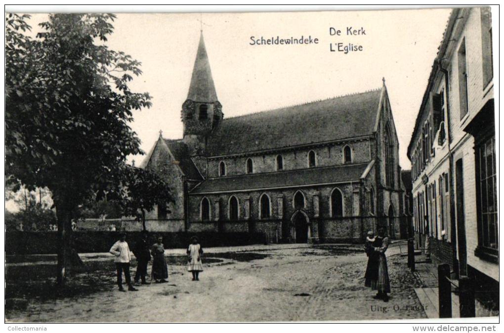 Scheldewindeke 4 CP  Pelgrim  Café  Boven Statiestr Klooster  Kerk - Oosterzele