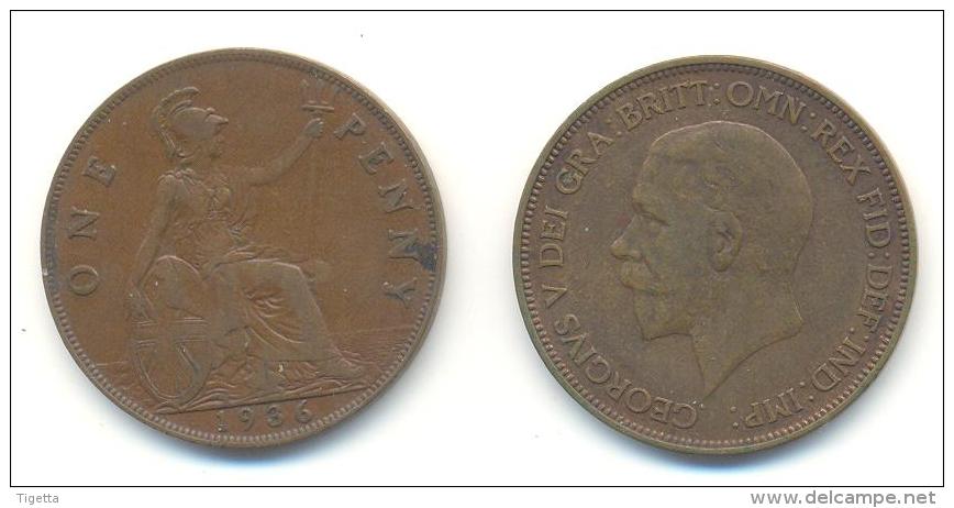 GRAN BRETAGNA  1 PENNY  ANNO 1936 - D. 1 Penny