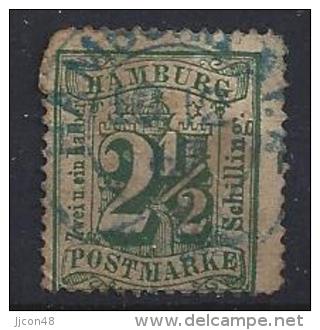 Germany (Hamburg)  1867  (o)  Mi.22 - Hamburg