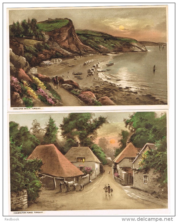 RB 1006 - 6 Postcards - Torquay &amp; Surrounding Area - Devon - Torquay