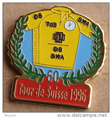 TOUR DE SUISSE CYCLISTE 1996 - VELO -  MAILLOT JAUNE CREDIT SUISSE CS - SKA - TDS - LAURIERS - BIKE - SCHWEIZ  -   (5) - Cycling