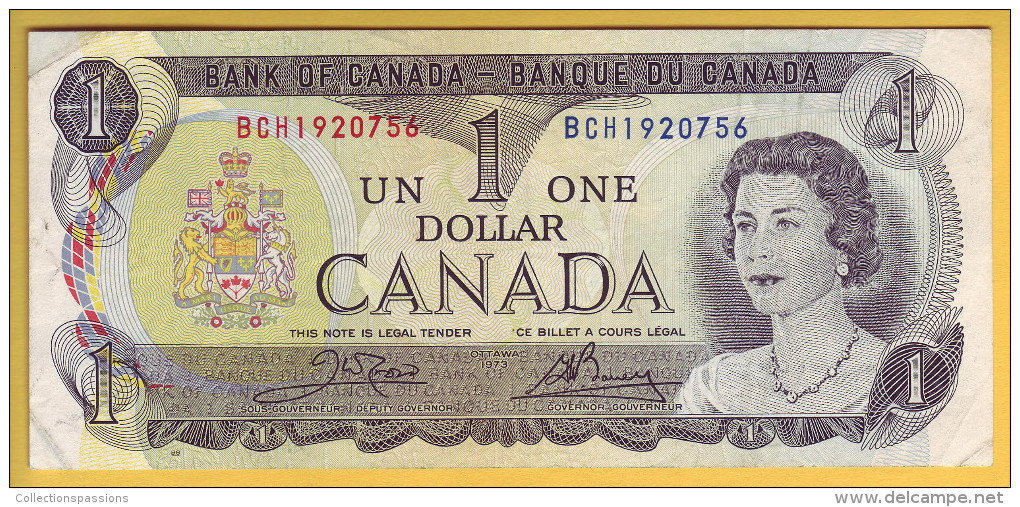 CANADA - Billet De 1 Dollar. 1973. Pick: 85c. SUP+ - Canada
